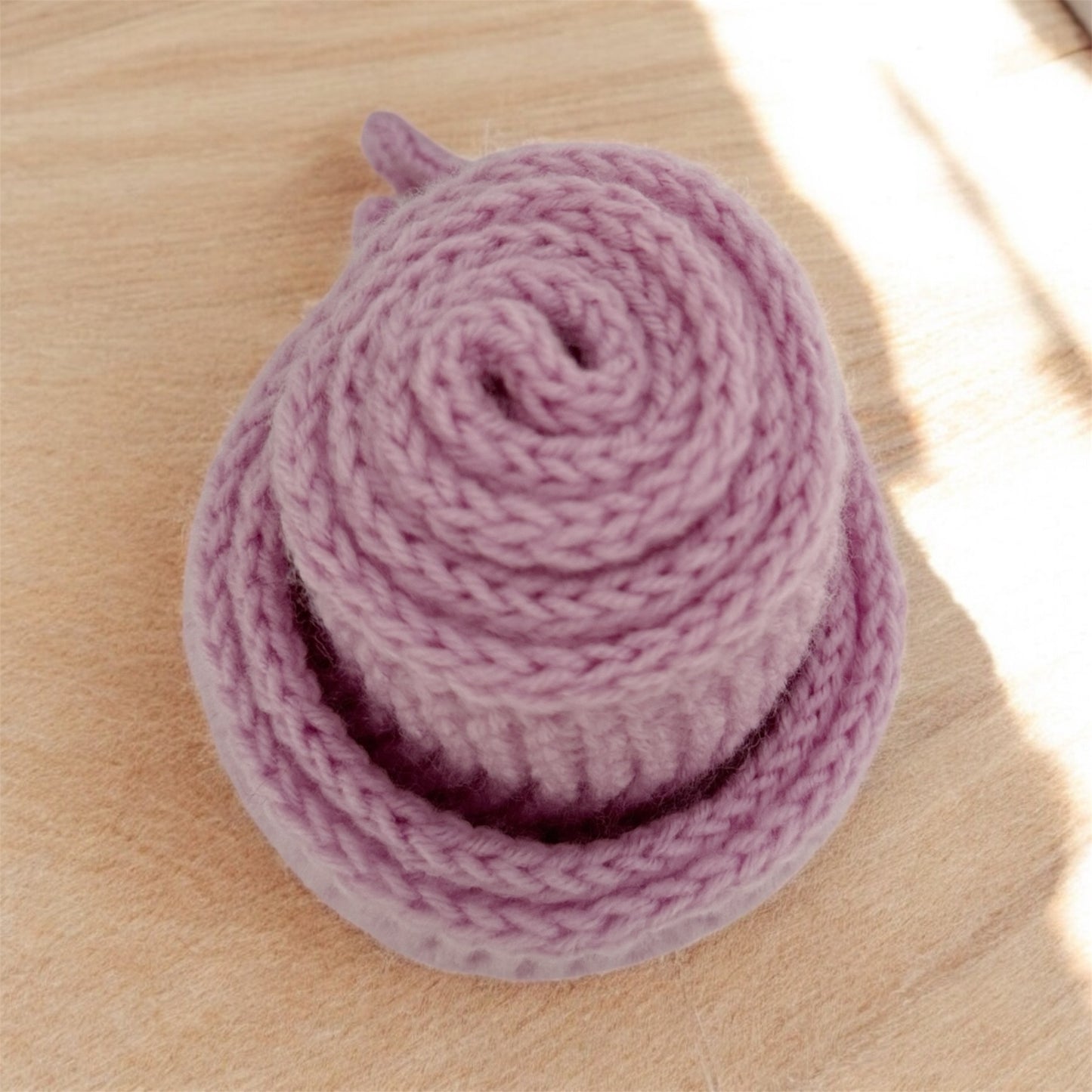 Sophie scarf in lilac pink | hand knit neckechief | winter wrap | small skinny scaf | handmade gift | tiktok viral scarf