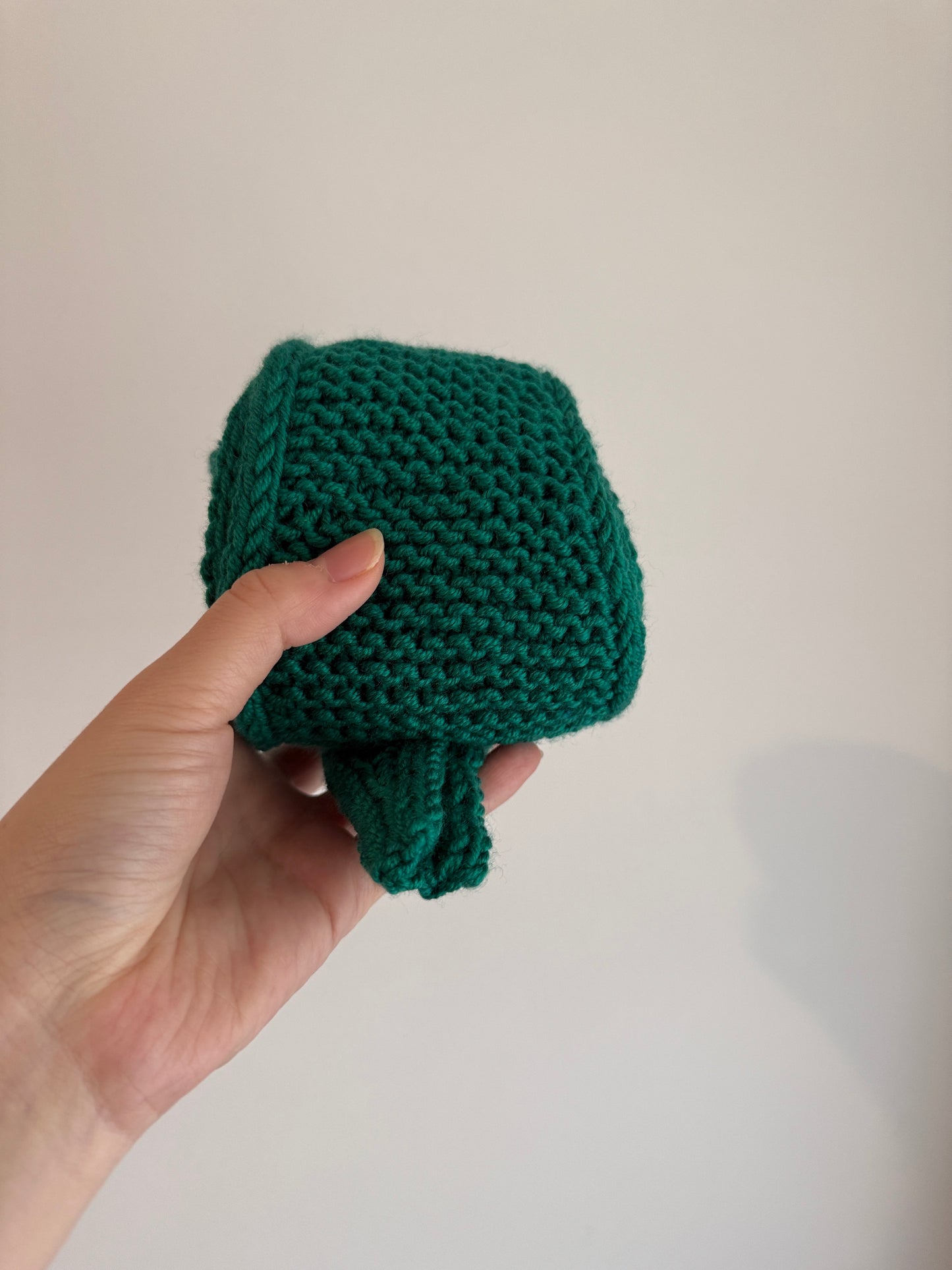 Sophie scarf in aquamarine green | hand knit neckechief | winter wrap | small skinny scarf | handmade gift | tiktok viral scarf | wool yarn