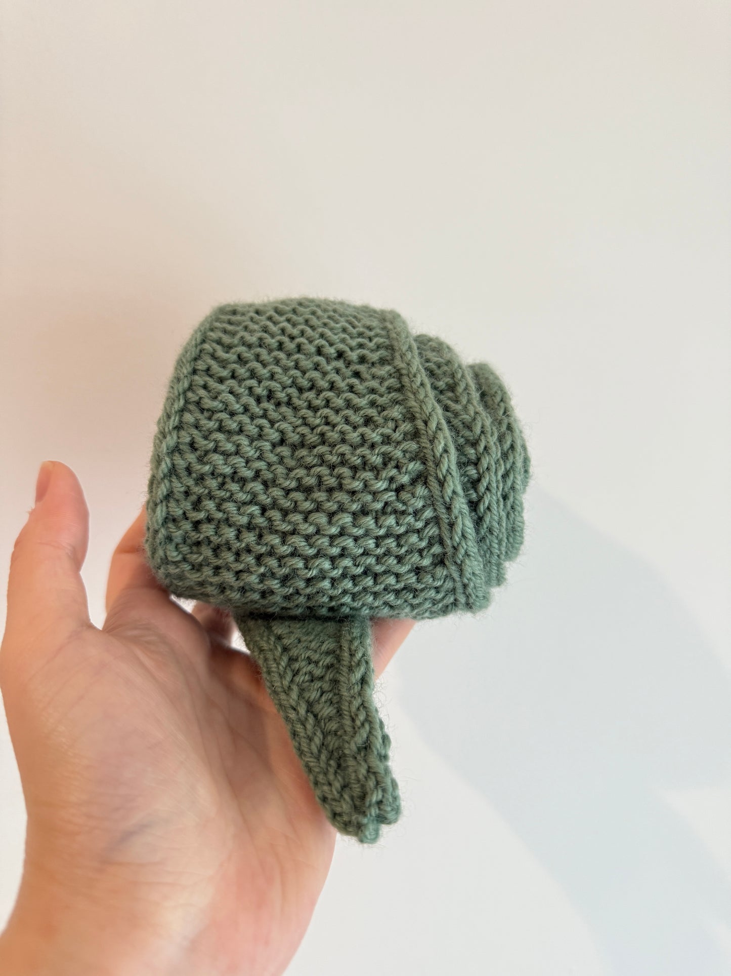 Sophie scarf in sage green | hand knit neckechief | winter wrap | small skinny scarf | handmade gift | tiktok viral scarf | wool yarn