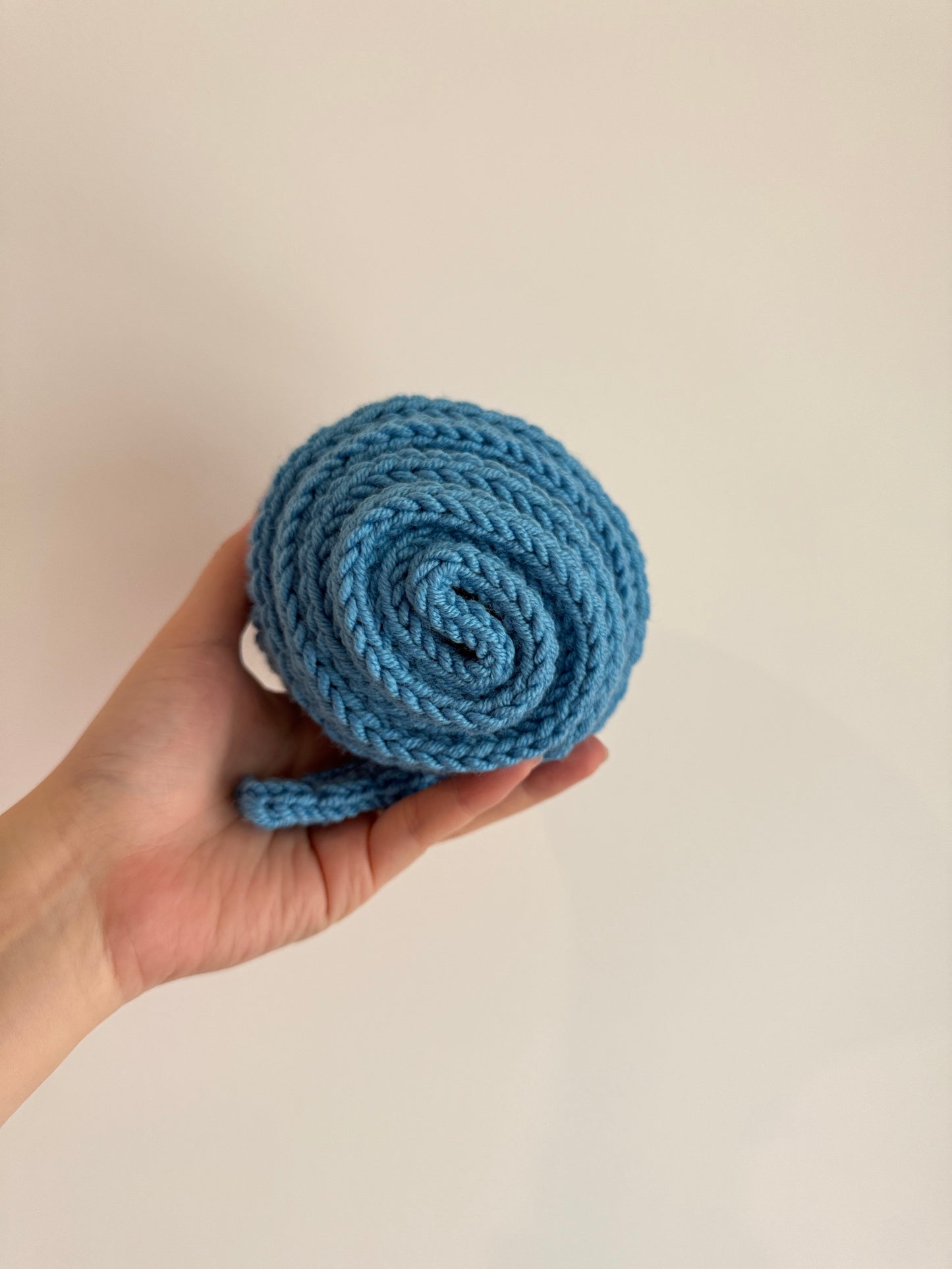 Sophie scarf in DJ blue | hand knit neckechief | winter wrap | small skinny scarf | handmade gift | tiktok viral scarf | wool yarn