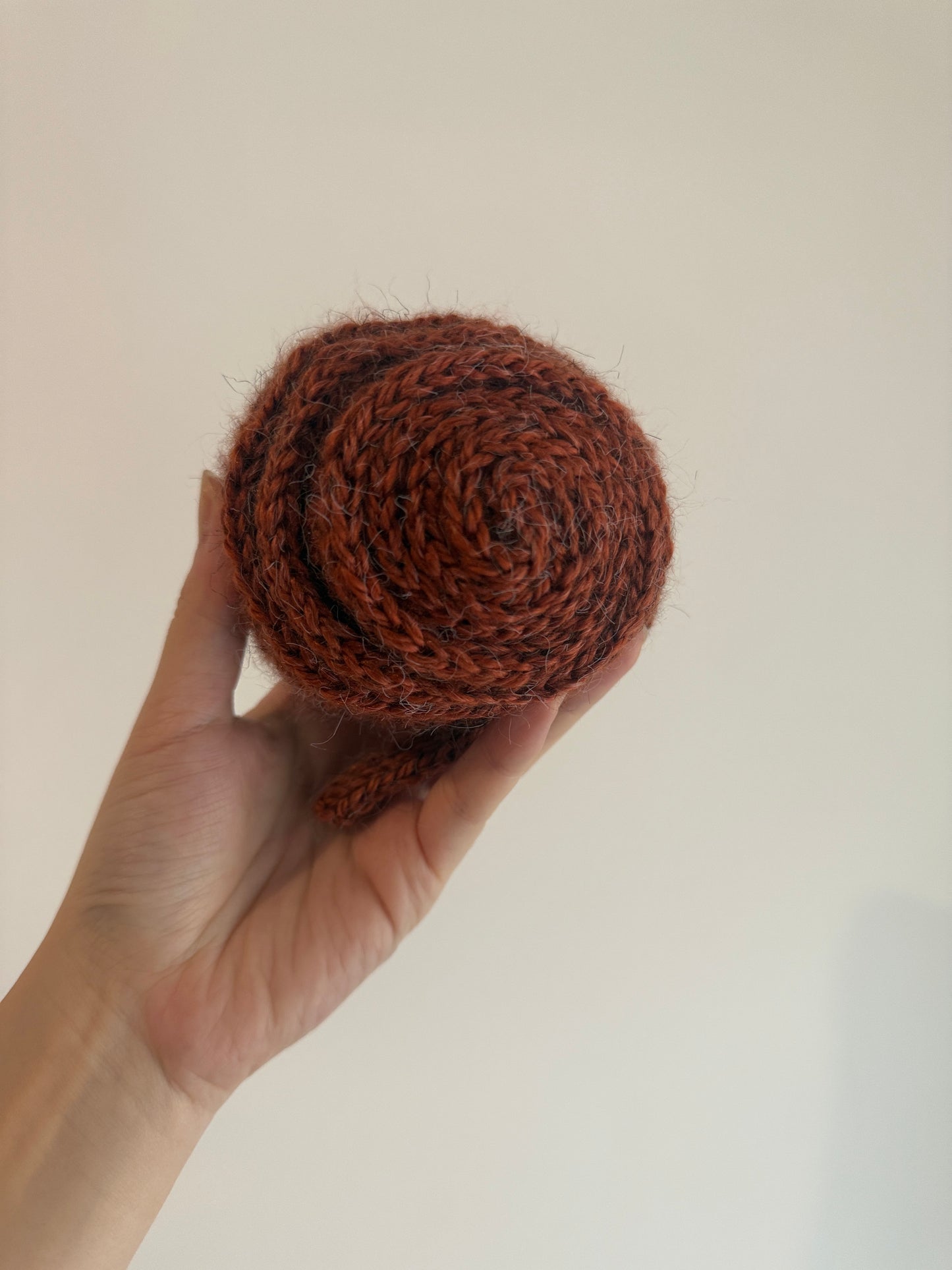 Sophie scarf in brown | hand knit neckechief | winter wrap | small skinny scaf | handmade gift | tiktok viral scarf