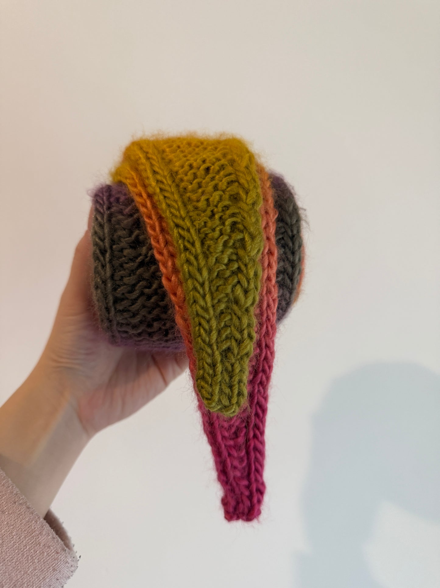 Sophie scarf in candy mix | hand knit neckechief | winter wrap | small skinny scaf | handmade gift | tiktok viral scarf
