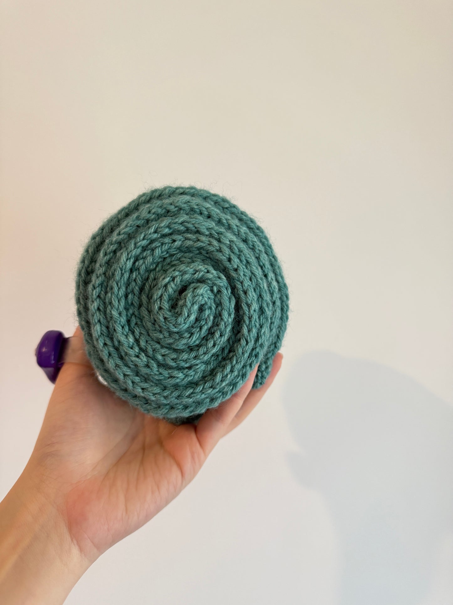 Sophie scarf in green melange | hand knit neckechief | winter wrap | small skinny scarf | handmade gift | tiktok viral scarf | wool yarn