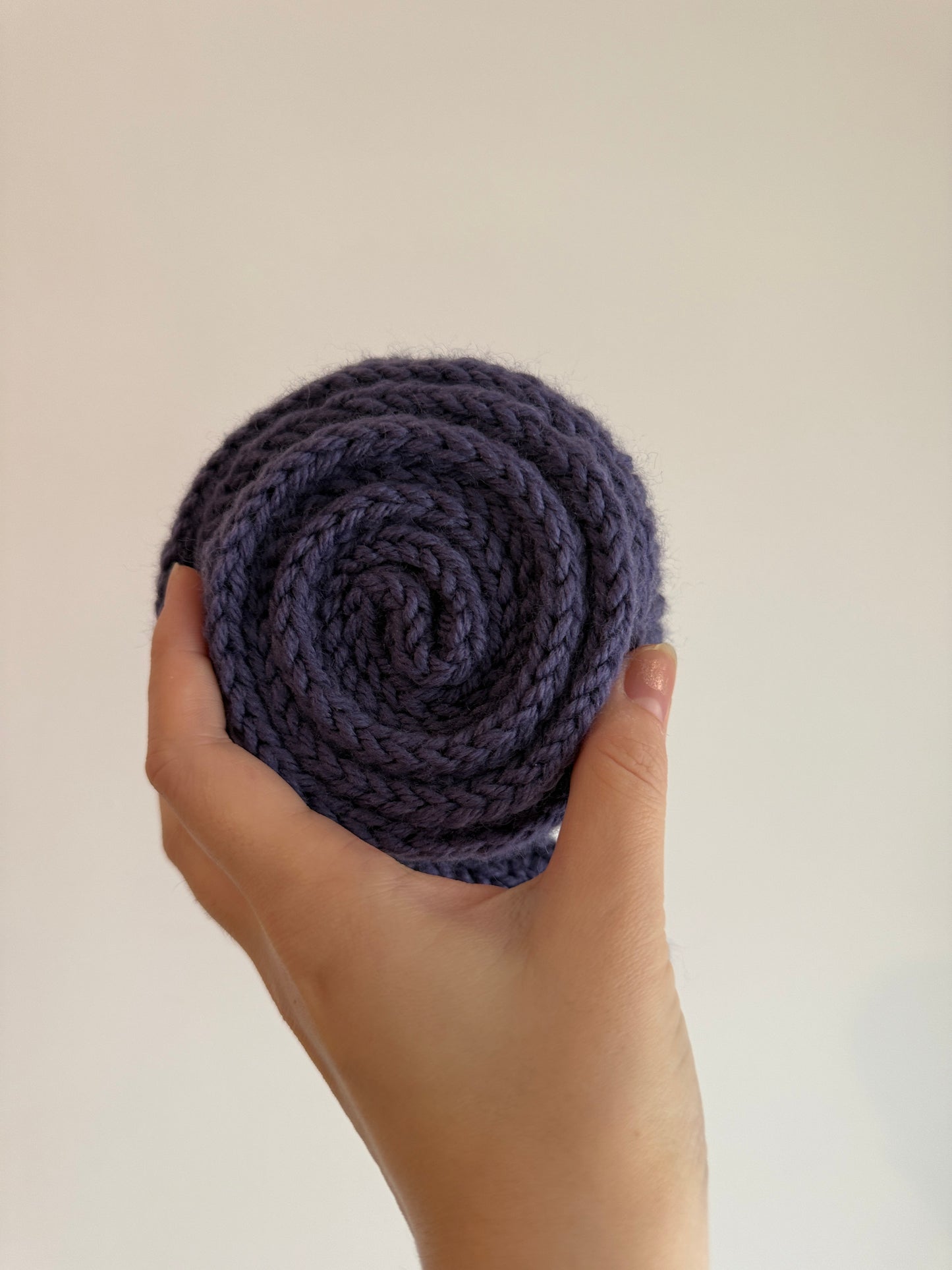 Sophie scarf in grape melange | hand knit neckechief | winter wrap | small skinny scarf | handmade gift | tiktok viral scarf | wool yarn