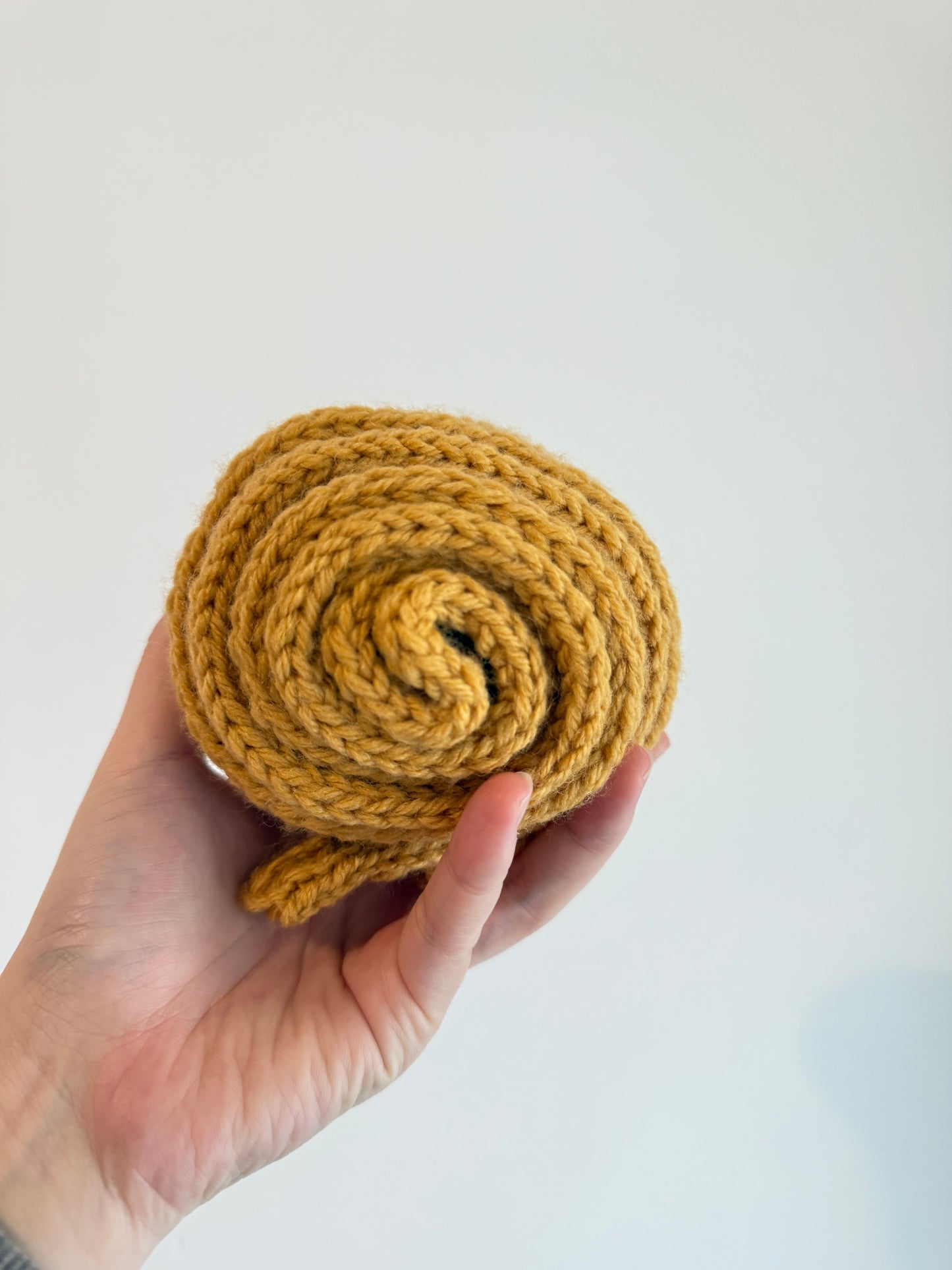 Sophie scarf in mustard | hand knit neckechief | winter wrap | small skinny scarf | handmade gift | tiktok viral scarf | wool yarn