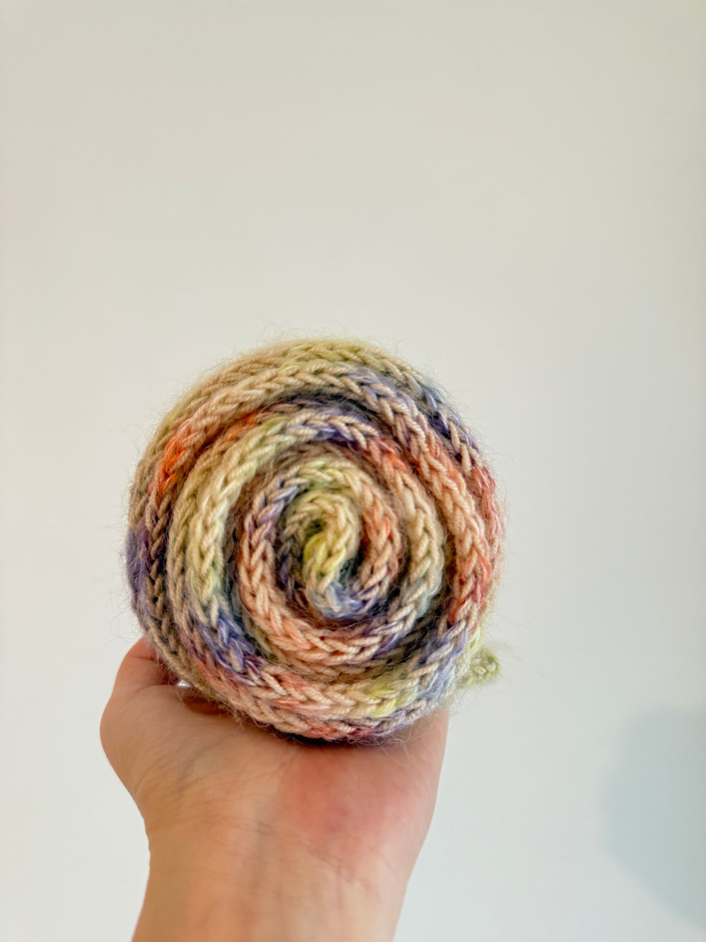 Sophie scarf in pastel mix | hand knit neckechief | winter wrap | small skinny scaf | handmade gift | tiktok viral scarf
