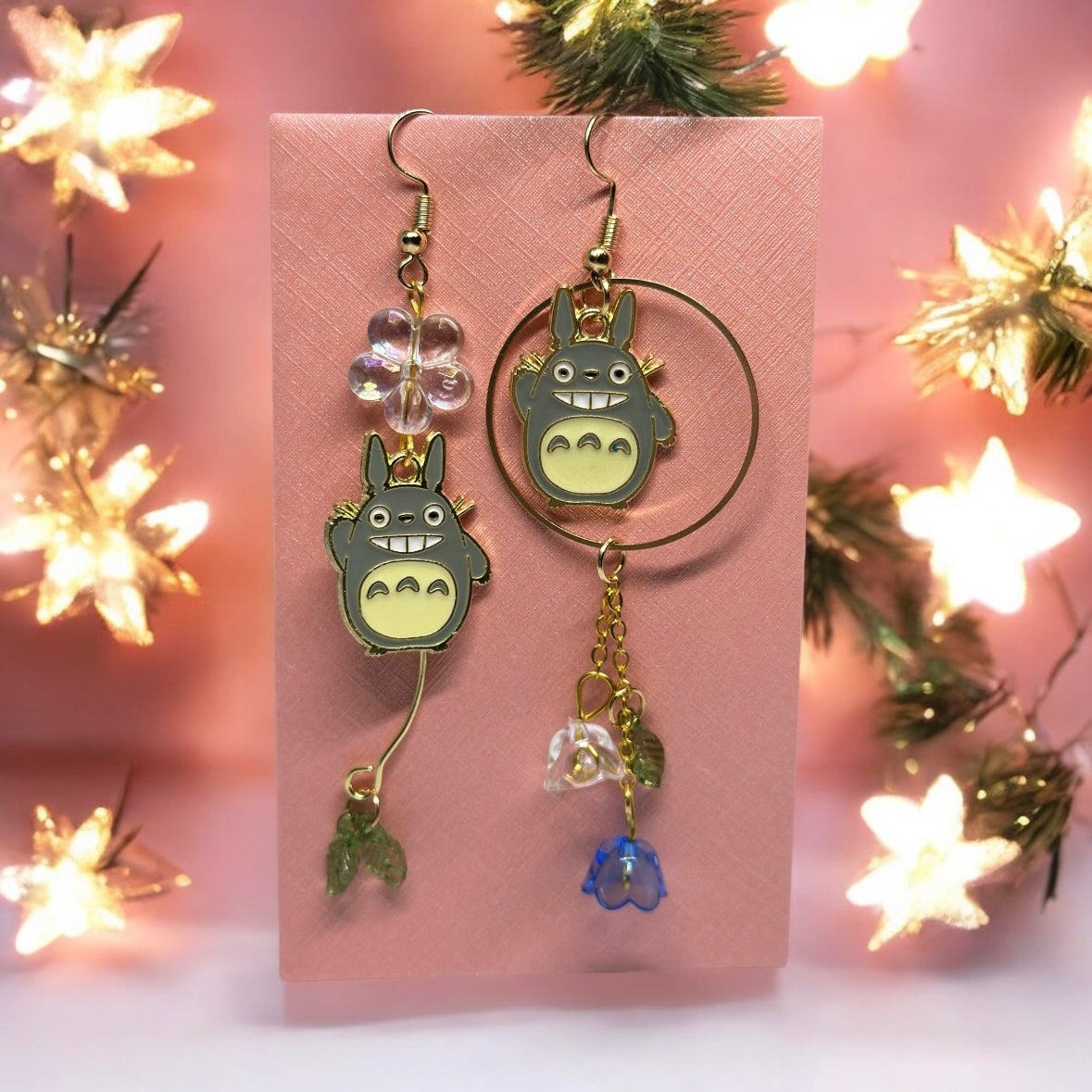 Kawaii - Totoro earrings | japanese anime dangle earrings | oriental decor drop earrings| cute kawaii | howl’s earrings