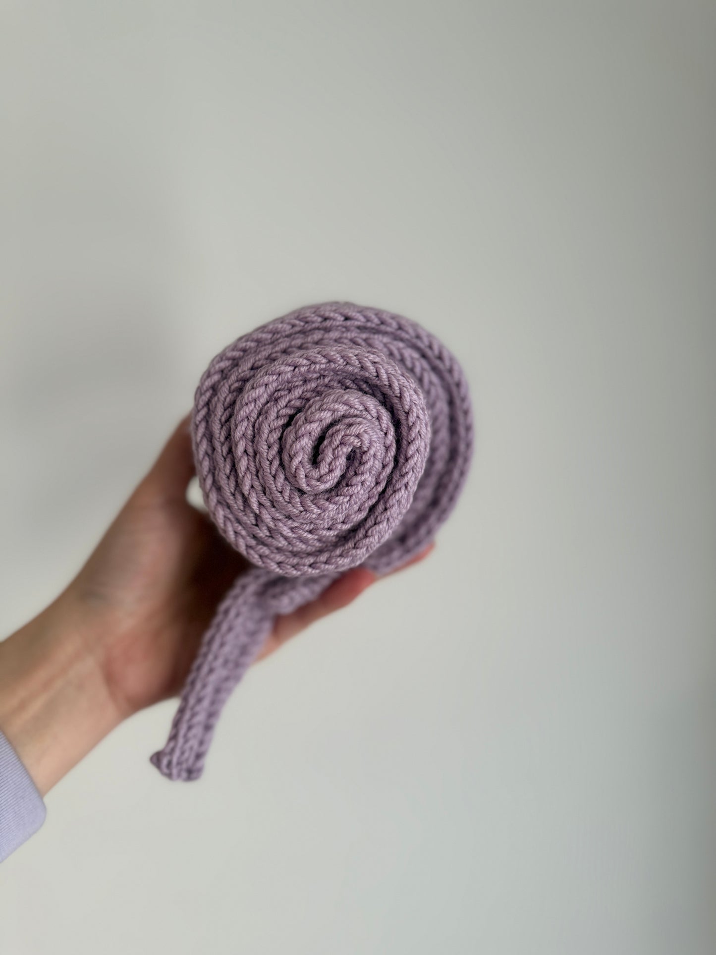 Sophie scarf lilac | hand knit neckechief | winter wrap | small skinny scarf | handmade gift | tiktok viral scarf | wool yarn