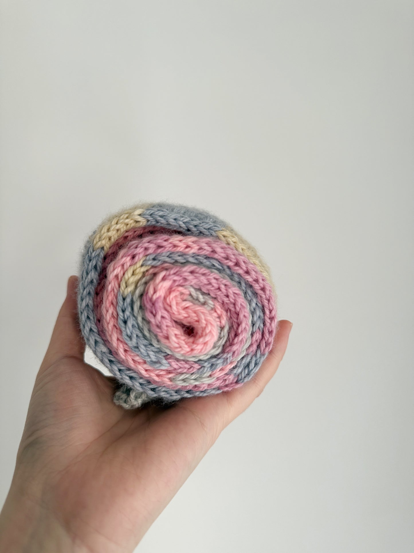 Sophie scarf in pastel mix | hand knit neckechief | winter wrap | small skinny scaf | handmade gift | tiktok viral scarf