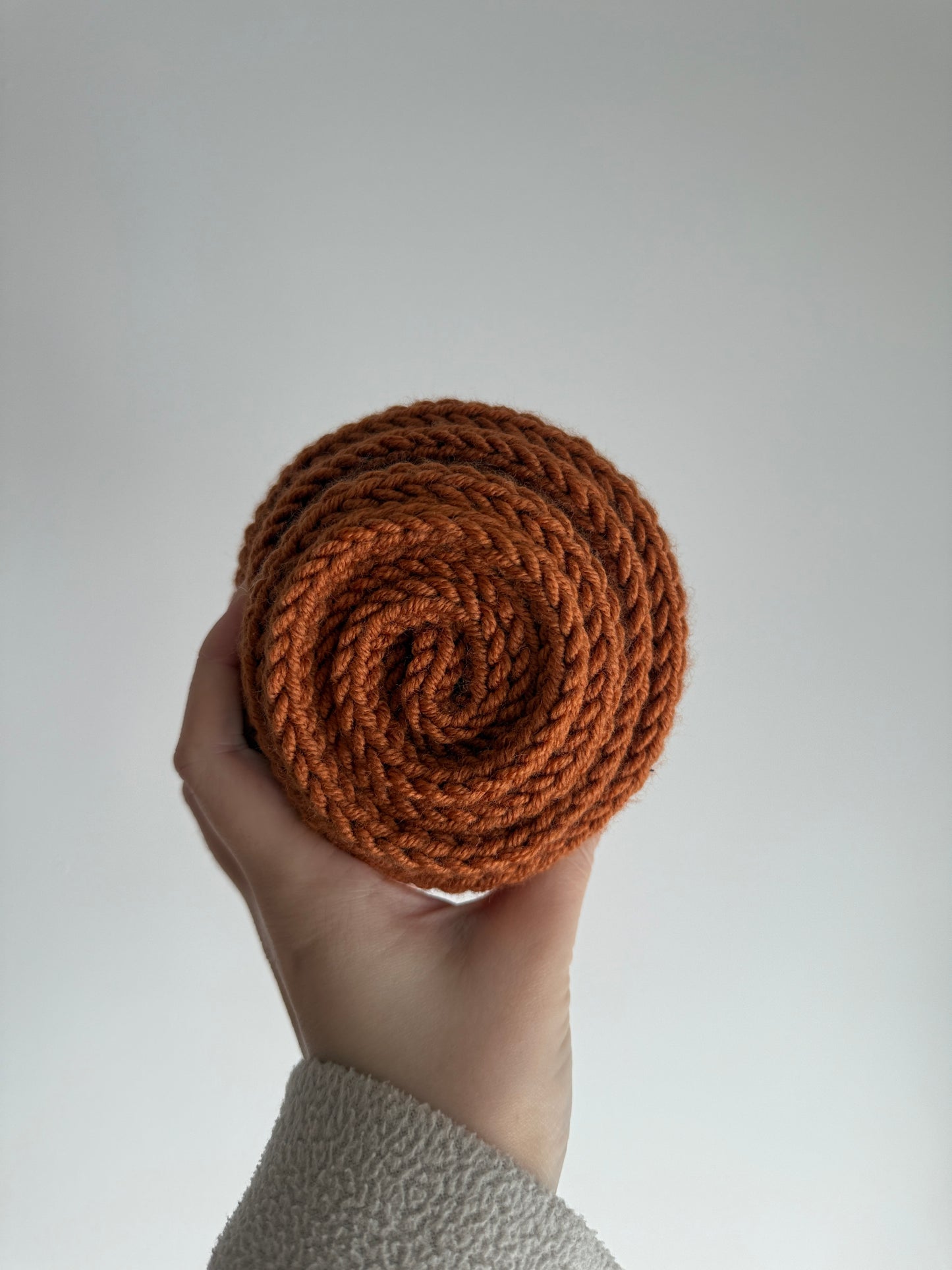 Sophie scarf leather brown | hand knit neckechief | winter wrap | small skinny scarf | handmade gift | tiktok viral scarf | wool yarn