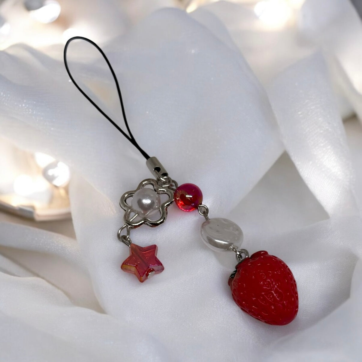 Phone charm | strawberry stars
