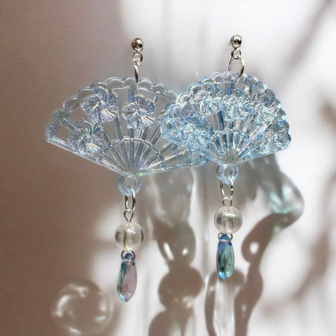 Classical - Paper fan earrings | cute kawaii earrings | raindrop earrings