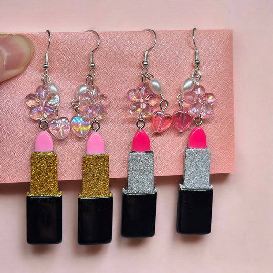 Lipsticks earrings