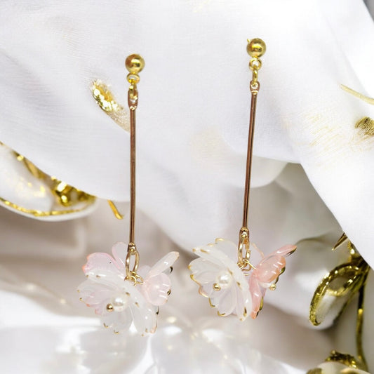 Sakura flower earrings