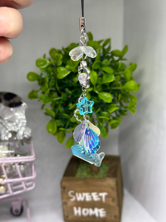 Phone charm | blue whale