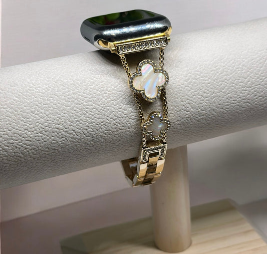 Pearl white Clover Apple Watch Band