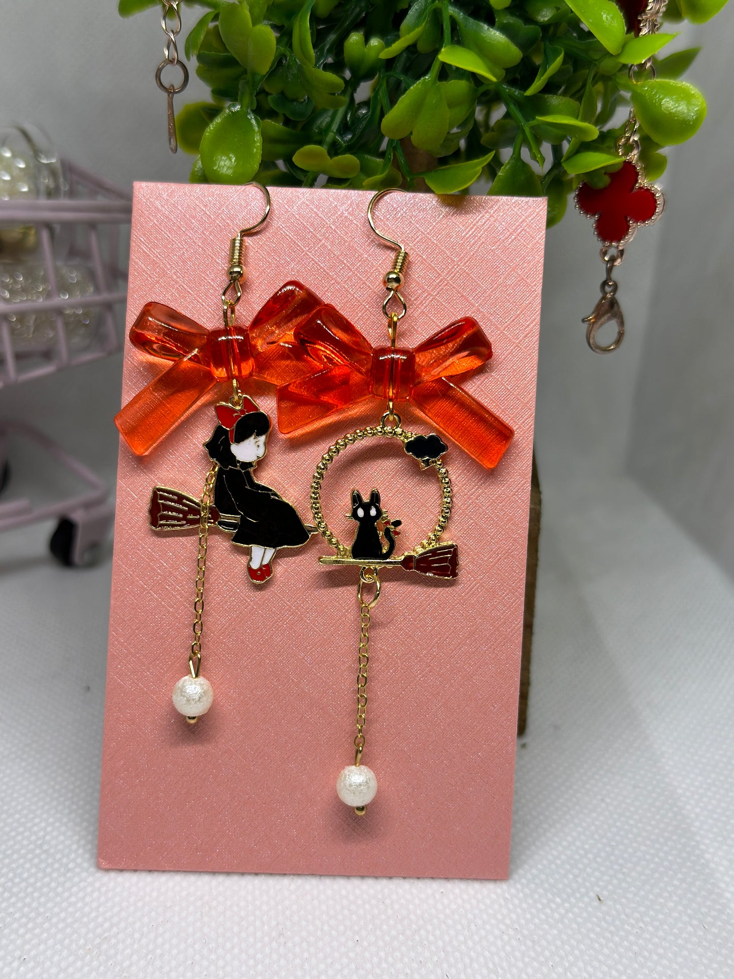 Kiki’s delivery earrings | japanese anime dangle earrings | cute kawaii