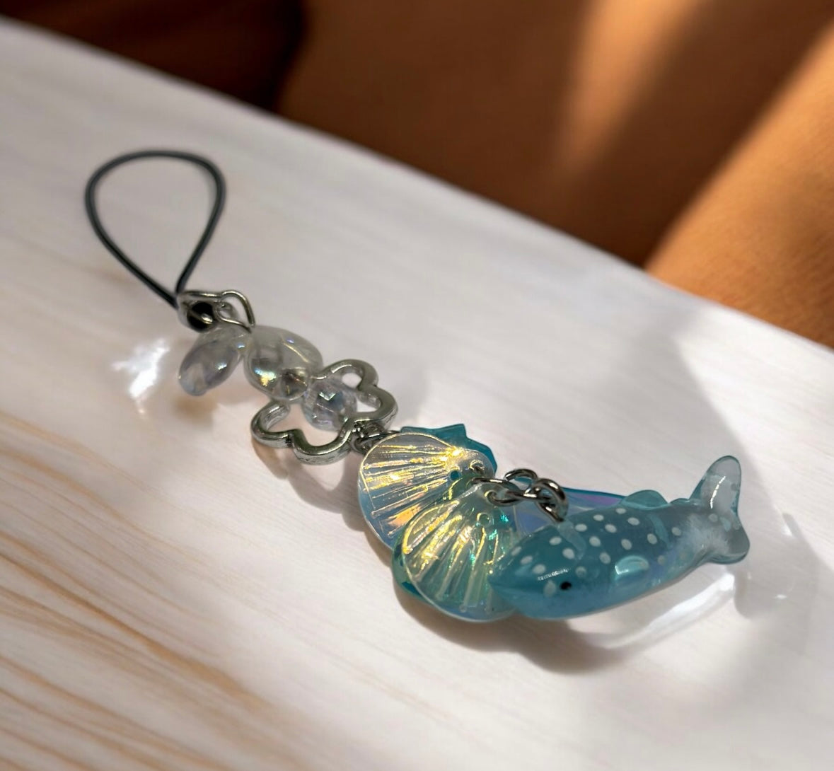 Phone charm | blue whale