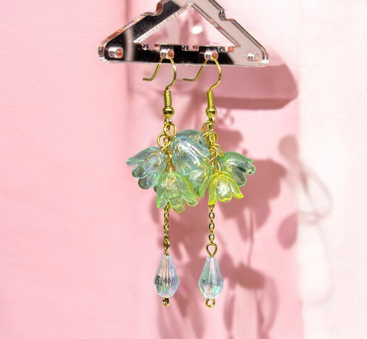 Colourful bell flower earrings