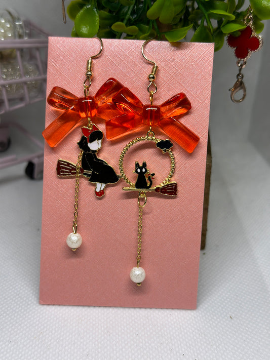 Kiki’s delivery earrings | japanese anime dangle earrings | cute kawaii