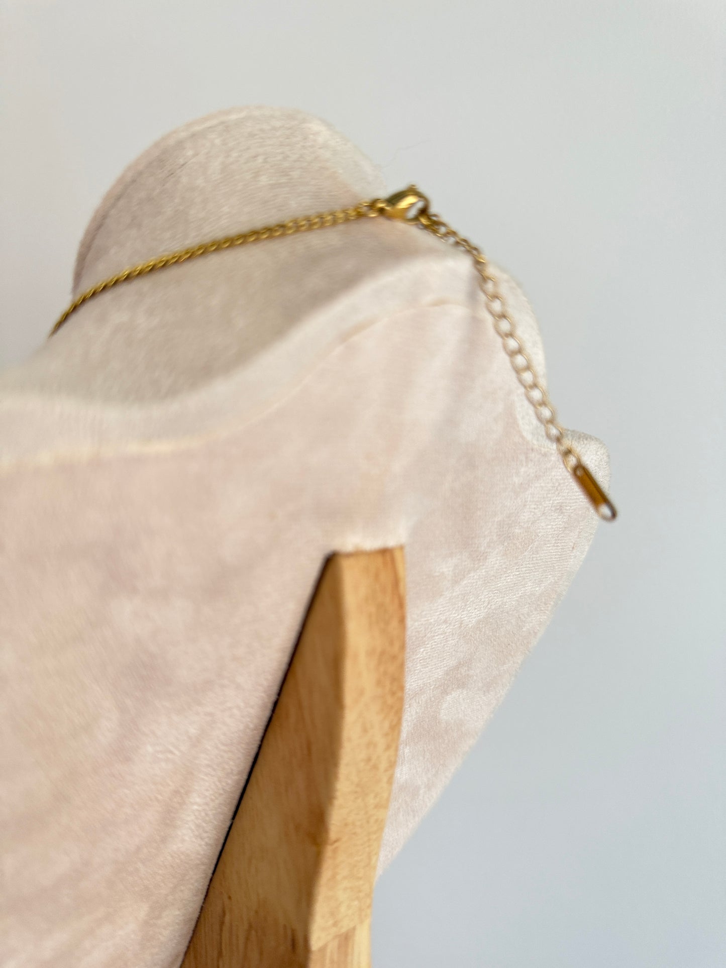 Heart Necklace with beaded pearl