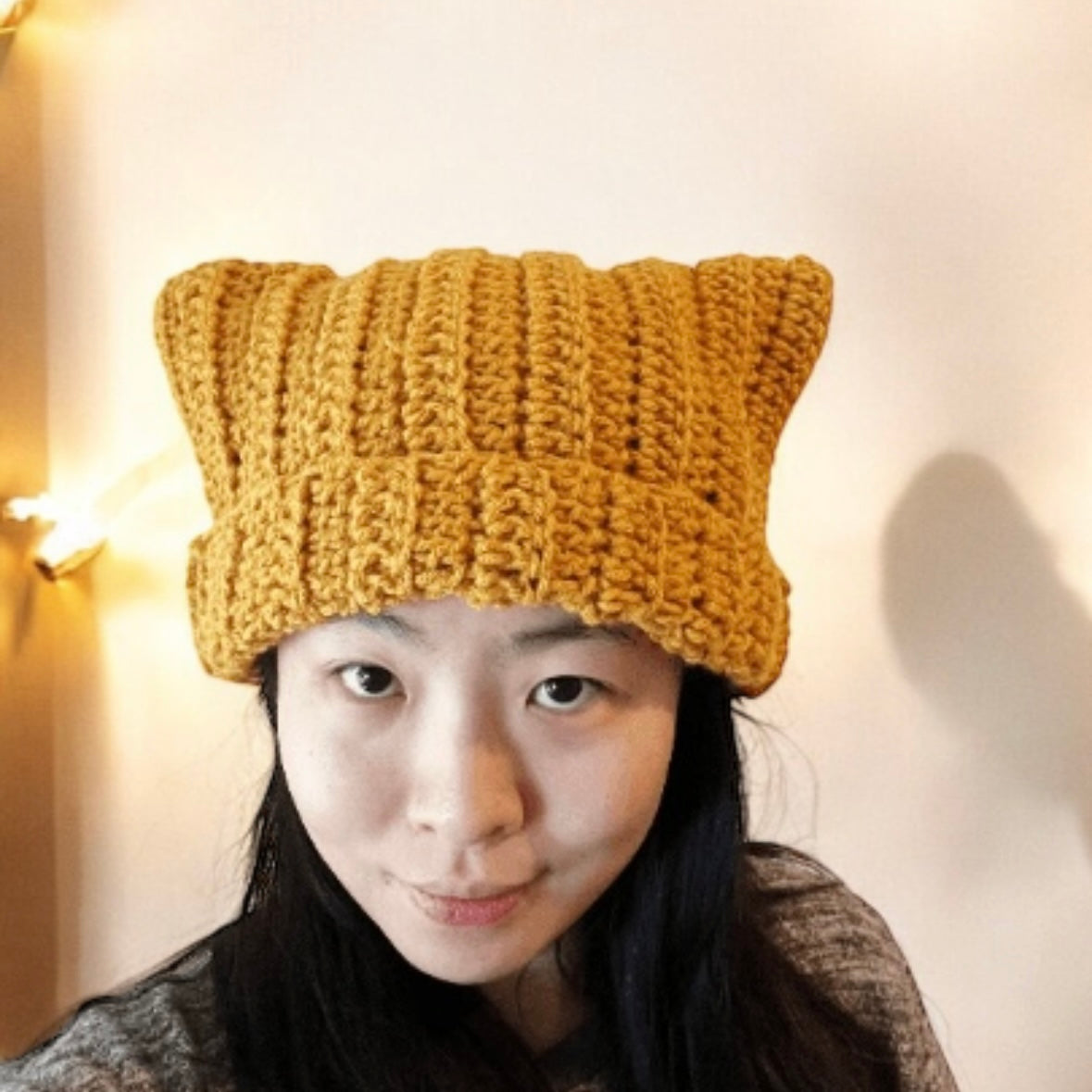 Handmade Crochet cat ear beanie | kitten head hat | cat ear hat | trendy women hat with cat ears | trendy y2k | cat lover | pussy hat