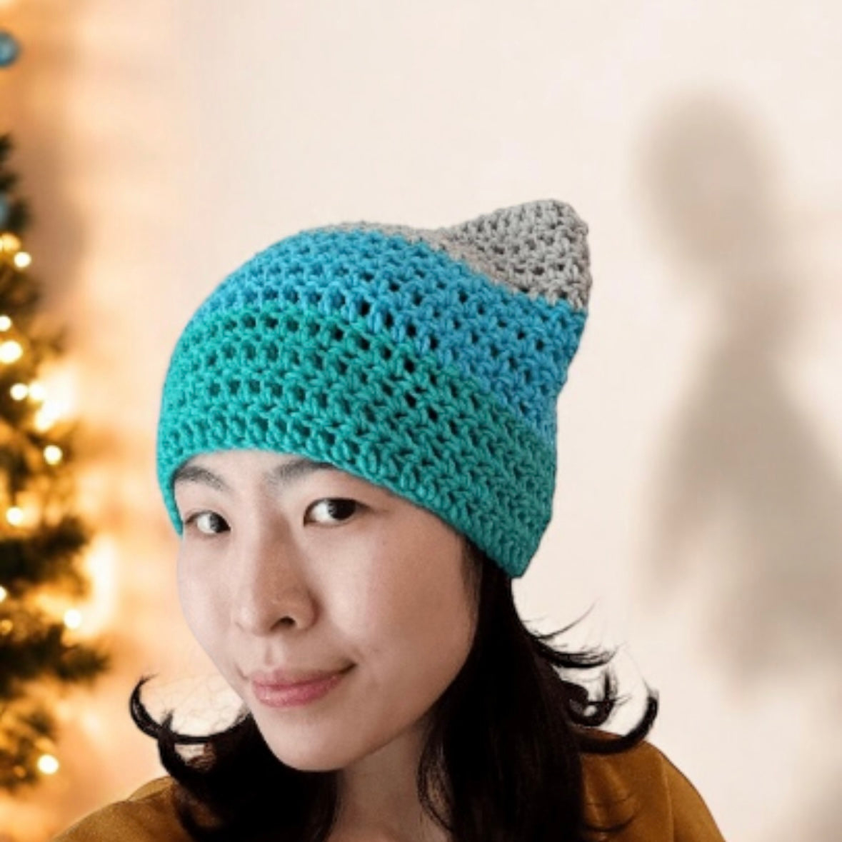 Handmade Crochet cat ear beanie | kitten head hat | cat ear hat | trendy women hat with cat ears | trendy y2k | cat lover | pussy hat