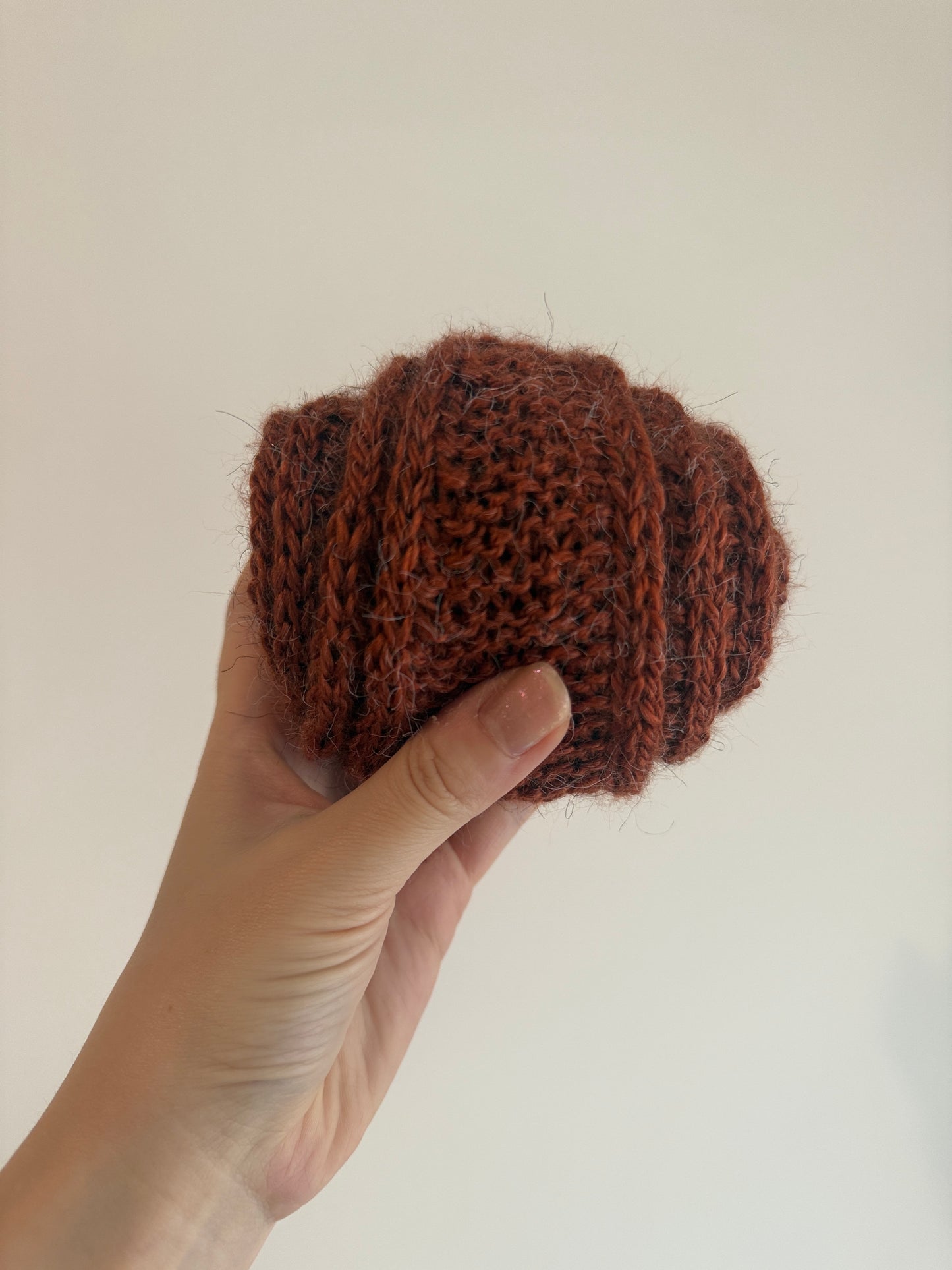 Sophie scarf in brown  | hand knit neckechief | winter wrap | small skinny scaf | handmade gift | tiktok viral scarf