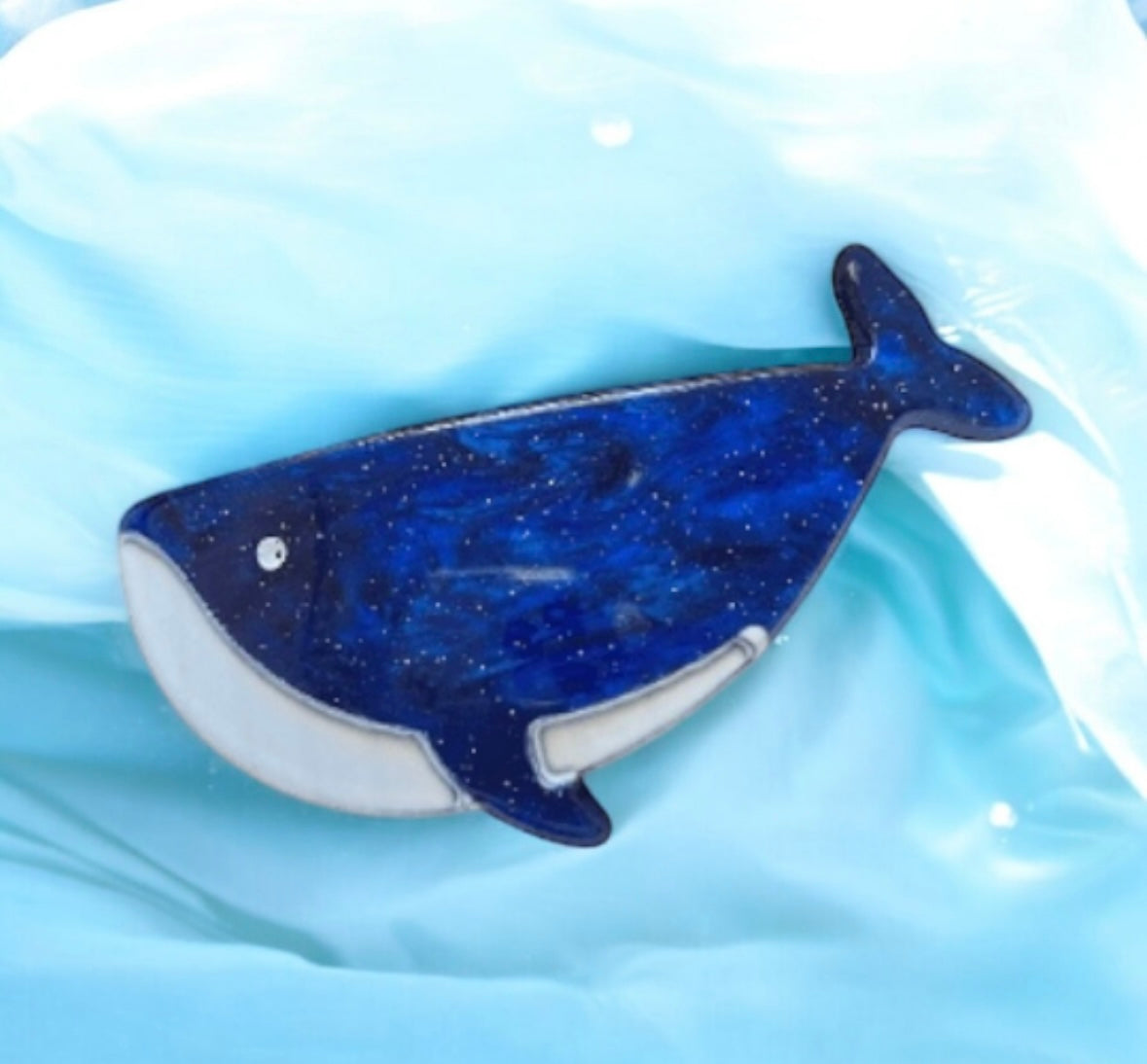 Mini whale acetate hair clips | Colourful barrette clips| korean hair accessories| sea animal hair clip | aquamarine creatures