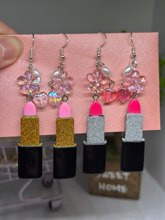 Lipsticks earrings