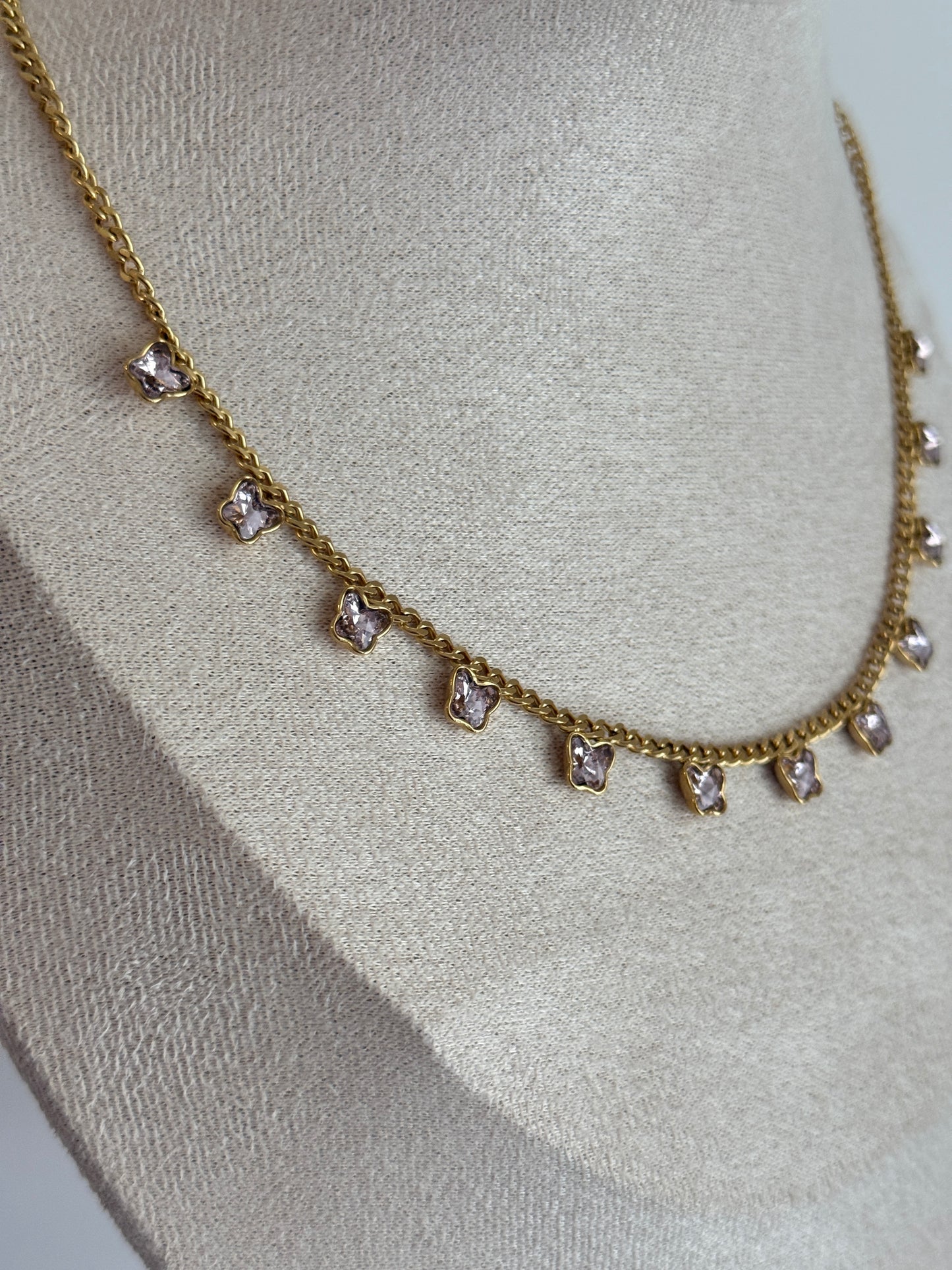 Pink Butterfly necklace