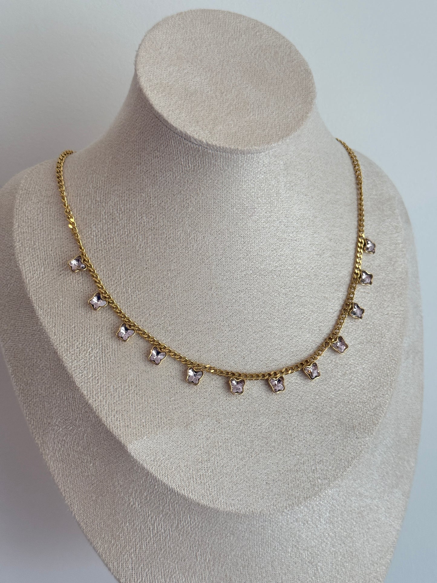 Pink Butterfly necklace