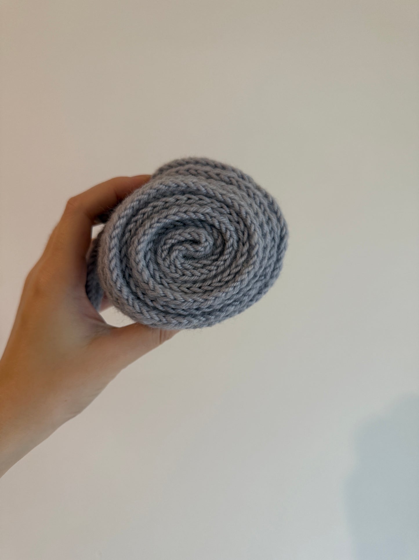 Sophie scarf in light grey  | hand knit neckechief | winter wrap | small skinny scarf | handmade gift | tiktok viral scarf | wool yarn