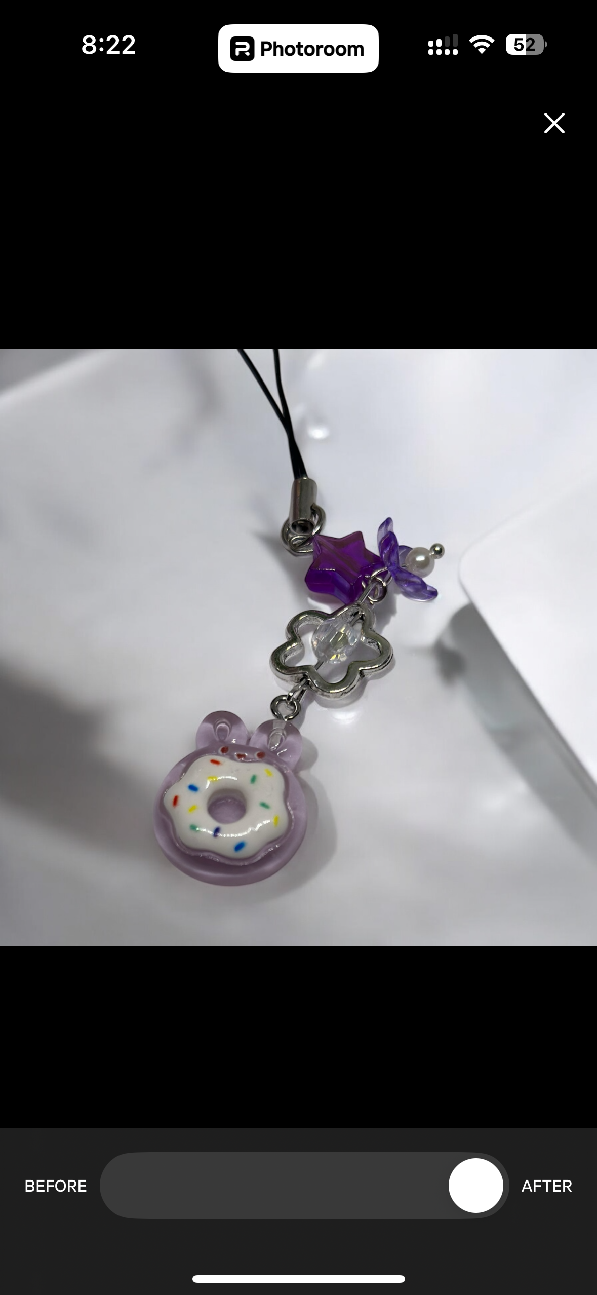 Phone charm | purple donut