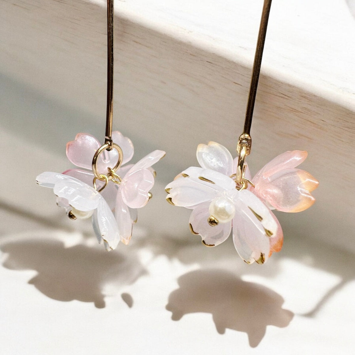 Sakura flower earrings