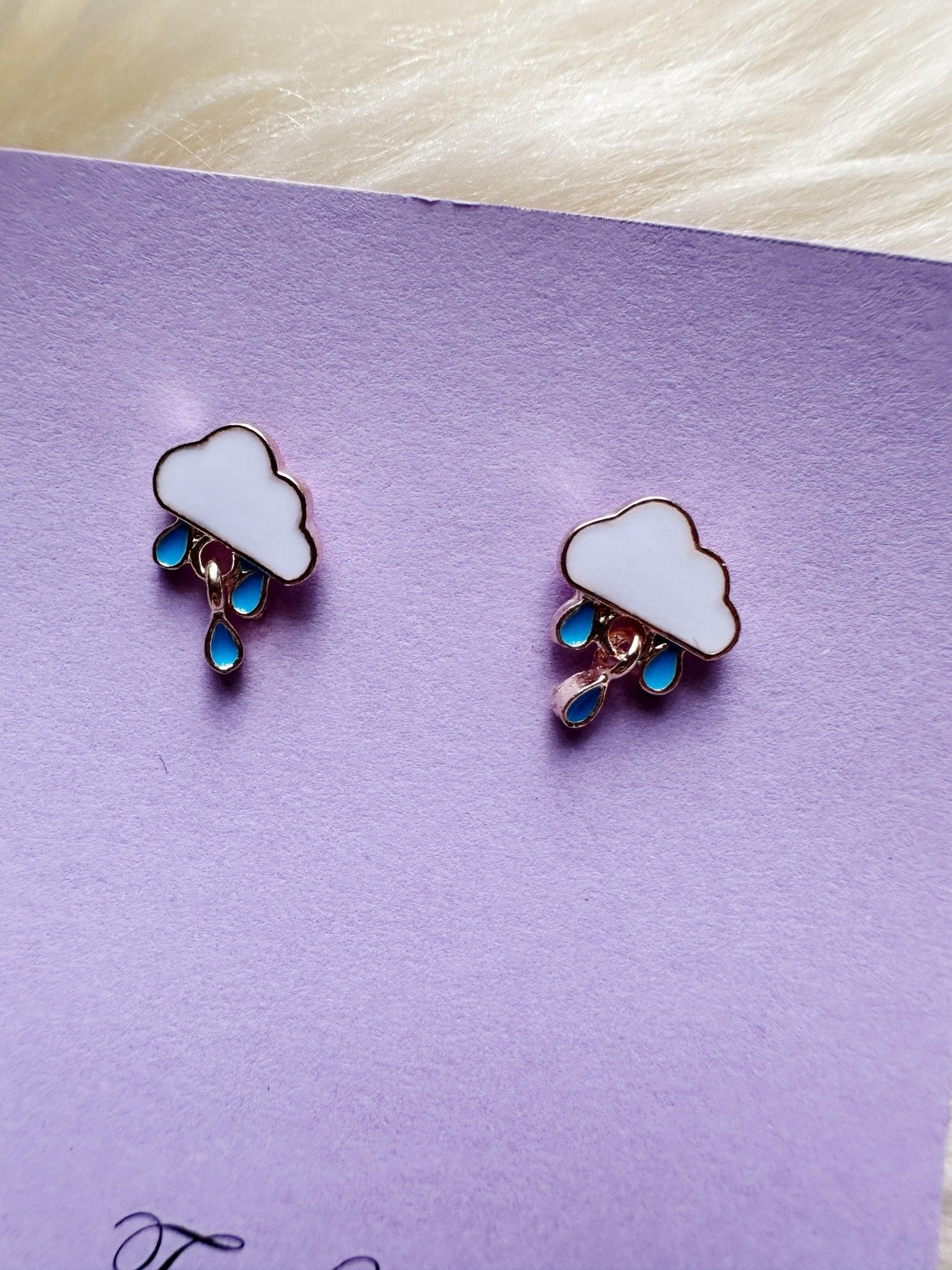 Cloud earrings | minimalist earrings - TuttyKnitty