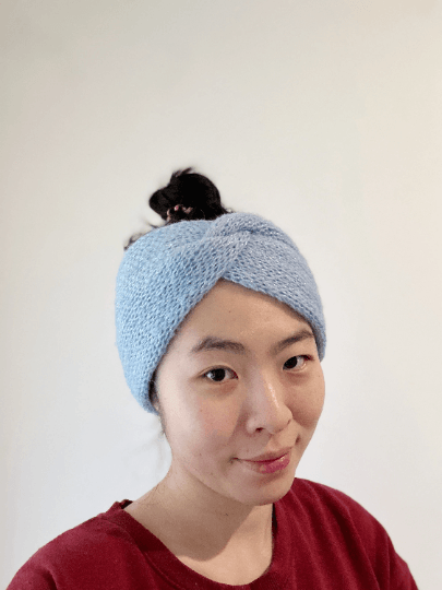 Knit headband | winter ear warmer | colourful turban | twisted head band | wool knit cozy messy bun beanie | casual autumn wear - TuttyKnitty