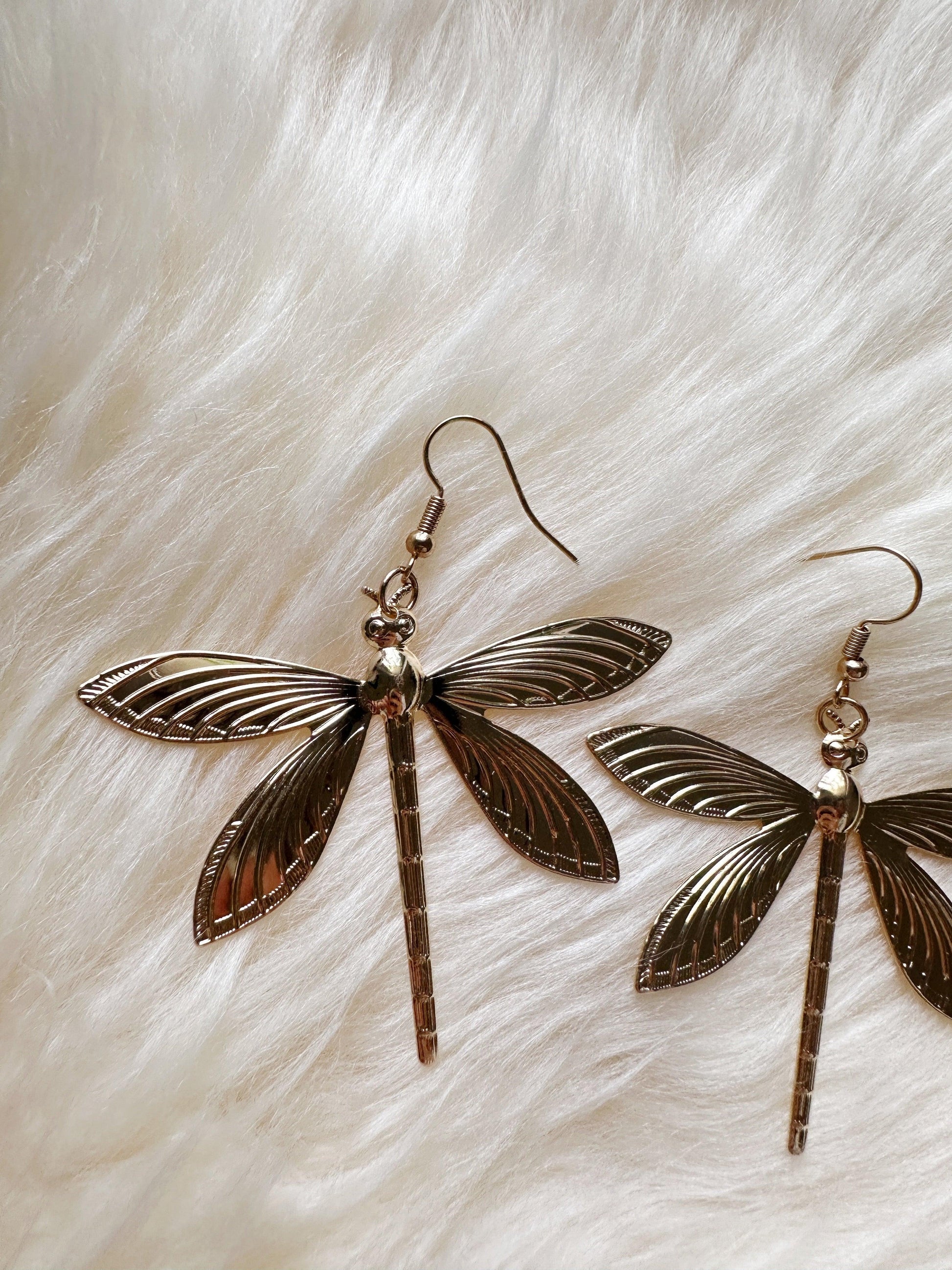 Draganfly earrings | lightweight metal art decor earrings - TuttyKnitty