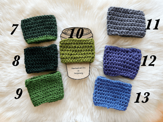 Handknit Coffee Cozy | Crochet Cup cover | reusable washable cup sleeve | Tea warm cozy | Coffee & tea lover | recycle go green love earth - TuttyKnitty