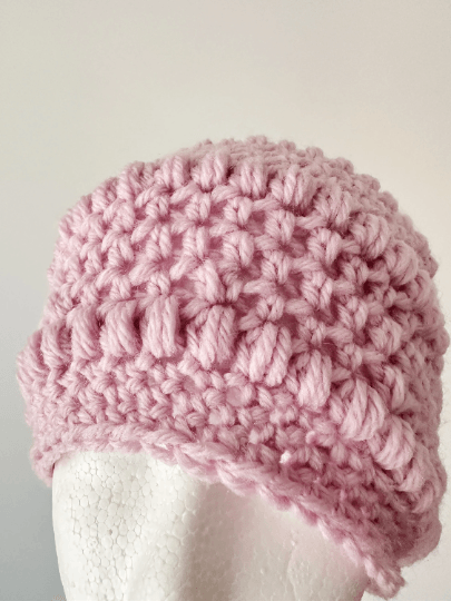 Soft pink crochet Slouchy Beanie | Crochet Beret | Slouchy Hat in purple | Knit beanie in pastel baby pink | cozy winter beret hat Inactive - TuttyKnitty